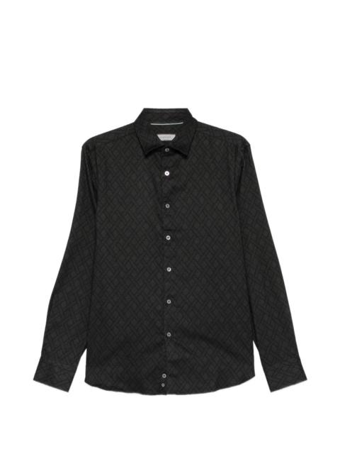 Canali long-sleeve patterned shirt