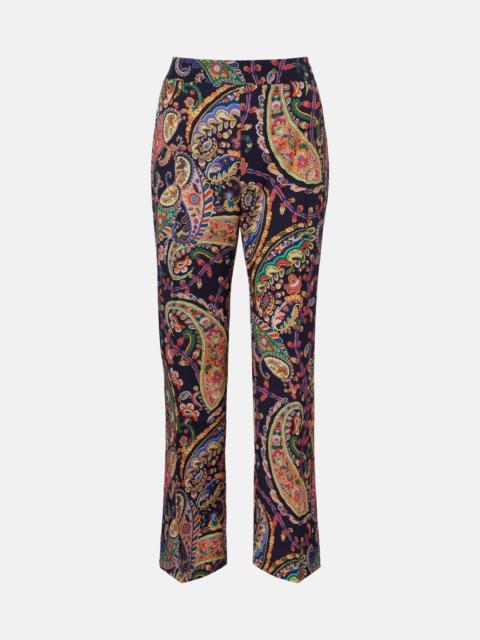 Etro Paisley straight pants