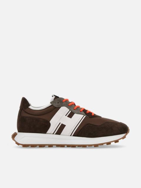 Sneakers Hogan H601 Brown White Orange