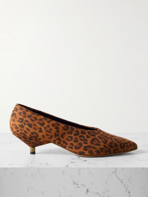 Isabel Marant Ebisa leopard-print suede pumps Leopard print
