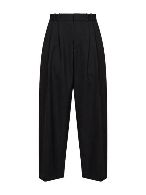 Studio Nicholson Black technical wool Line trousers