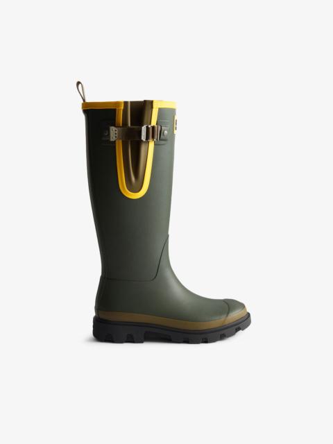 GANNI DOWNPOUR TALL BOOTS IN GREEN