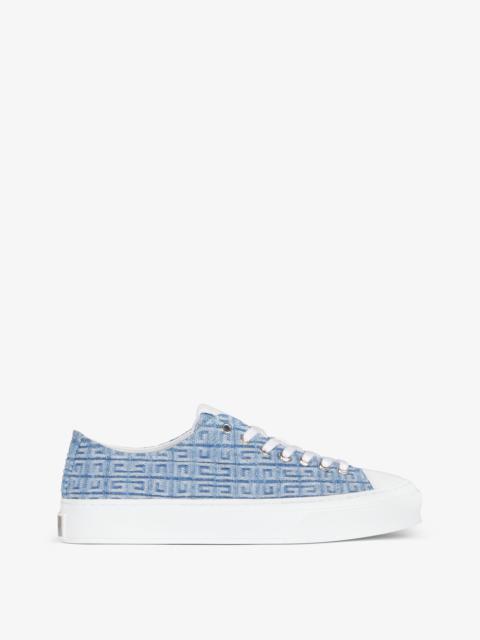 Givenchy CITY SNEAKERS IN 4G DENIM