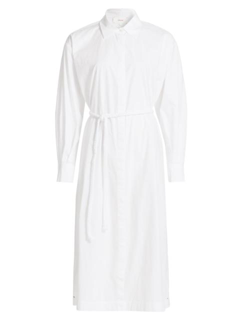 XÍRENA Women's Katia Cotton Poplin Tie-Waist Midi-Dress - White