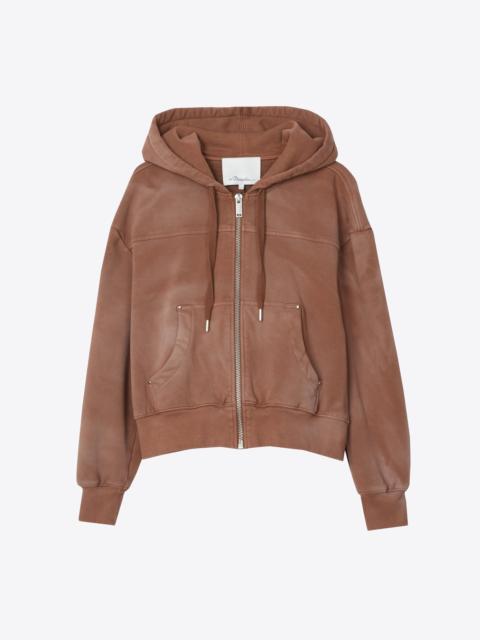 3.1 Phillip Lim Garment Dyed French Terry Hoodie