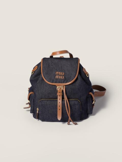 Miu Miu Denim backpack