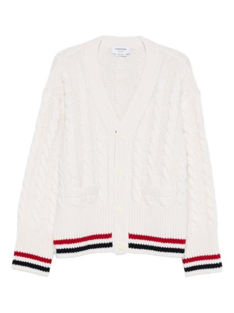 Cable Knit wool cardigan