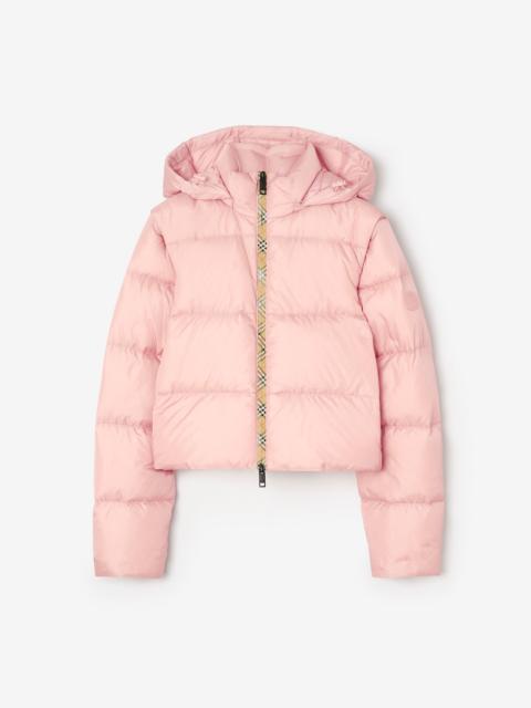 Burberry Detachable Sleeve Nylon Langdale Puffer Jacket