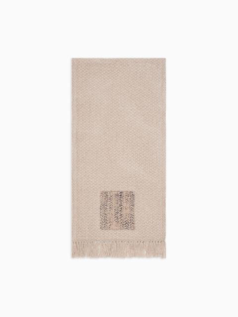 GIORGIO ARMANI WOOL AND CASHMERE SCARF