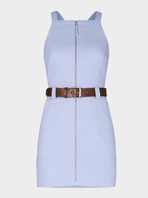 NICHOLAS Andri Sleeveless Belted Cotton Mini Dress