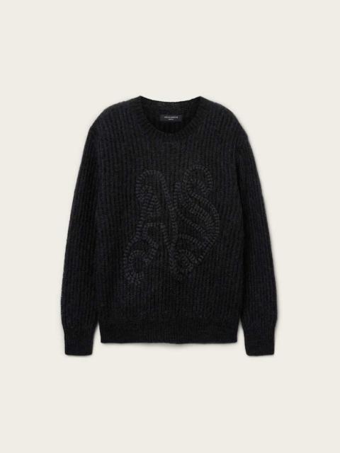 ALLSAINTS CHAINY EMBROIDERED SWEATER