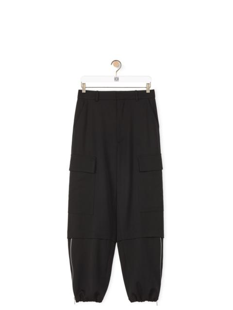 Loewe Tailored cargo trousers in wool