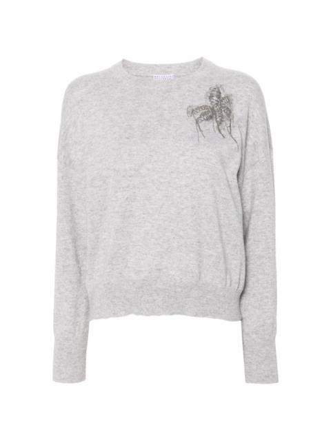 Monili-chain sweater