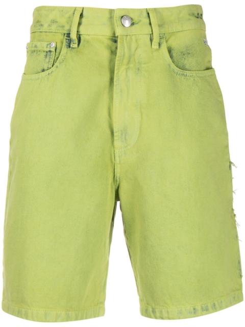 GCDS logo-patch cargo shorts