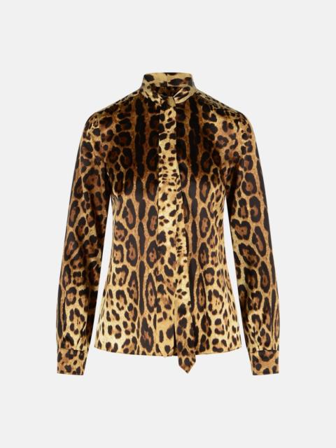 LEOPARD-PRINT SILK SHIRT
