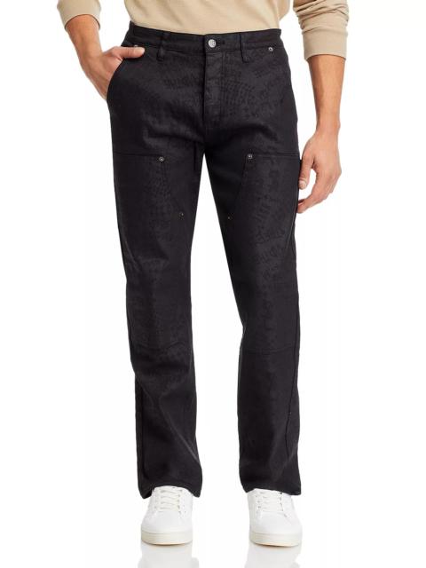 Operator Straight Fit Jeans in Black Grease