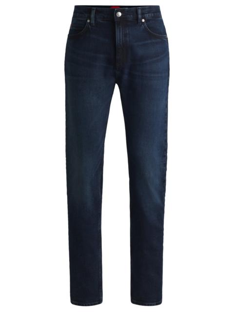 HUGO SLIM-FIT JEANS IN DARK-BLUE STRETCH DENIM