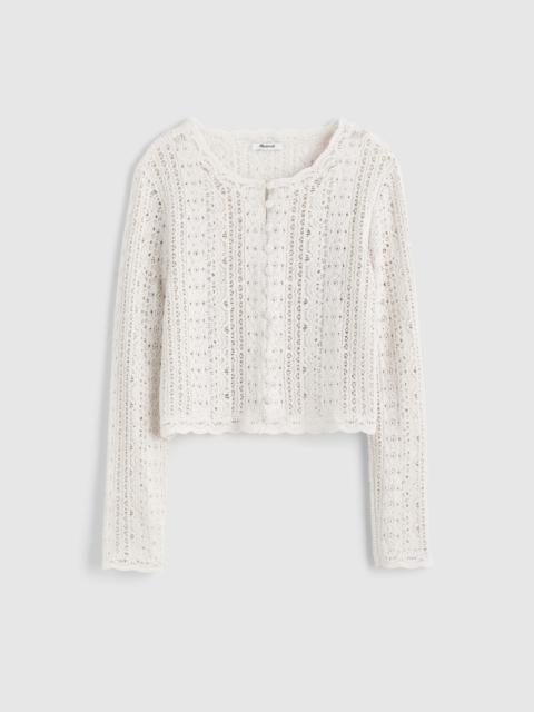 Madewell Open-Knit Lace Cardigan