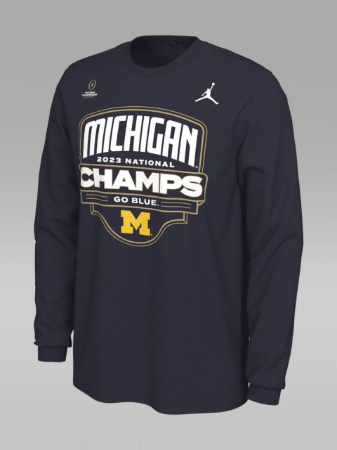 Men's Michigan Jordan College Long-Sleeve T-Shirt