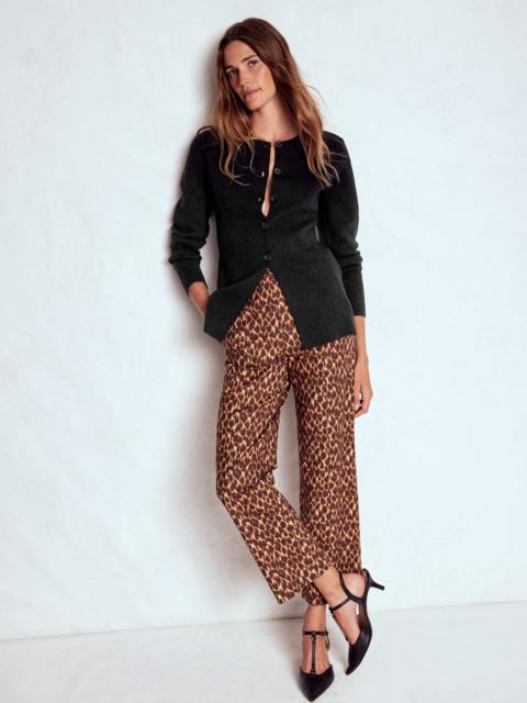 BODEN Joanna Fitted Knitted Jacket-Black