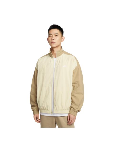 Nike Nike Club Oversized Woven Tracksuit Jacket 'Light Khaki' HQ6110-234