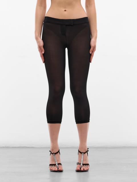 MAGDA BUTRYM Black Cupro Capri Leggings