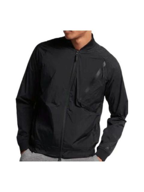 Nike Men's Nike Solid Color Slim Fit Casual Sports Jacket 832191-010