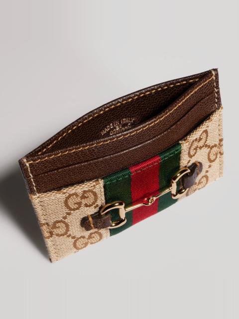 GUCCI Gucci Horsebit Web card case