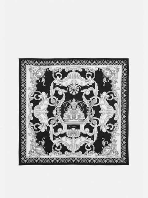 VERSACE Sliver Baroque Silk Foulard