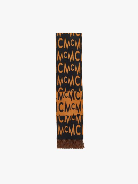 MCM Logo Jacquard Wool Stole