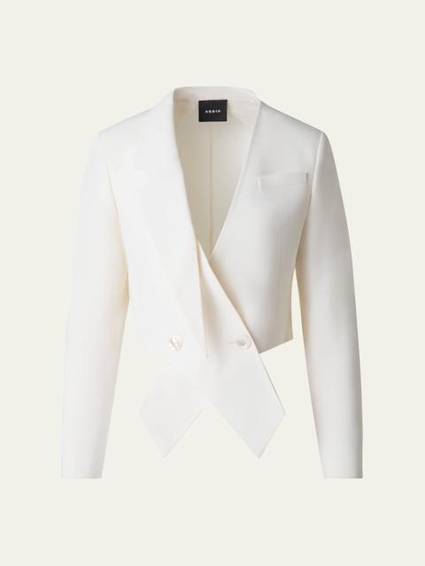 AKRIS Amie Short Wool Double-Face Jacket