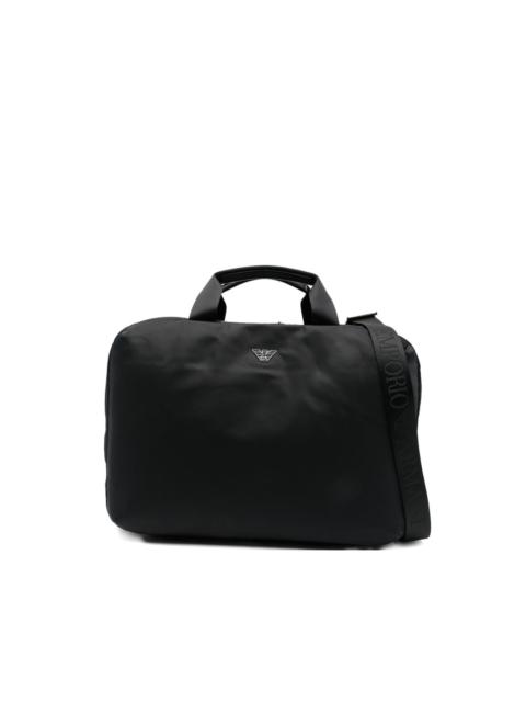 EMPORIO ARMANI logo-plaque luggage