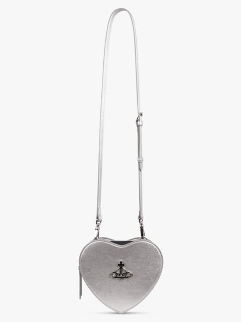 Vivienne Westwood LOUISE HEART CROSSBODY BAG | SILVER