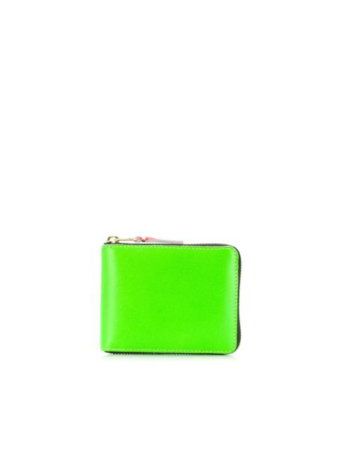 colour block zip wallet