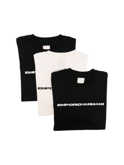 EMPORIO ARMANI logo-print cotton T-Shirt