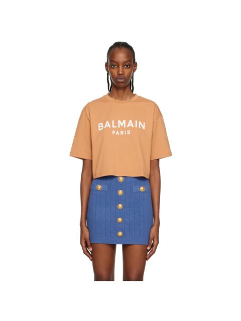 Brown Cropped T-Shirt