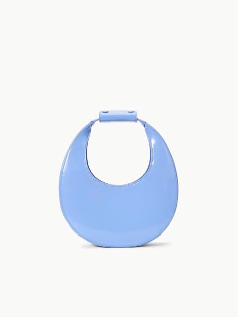 STAUD STAUD MINI MOON BAG BLUE HYDRANGEA