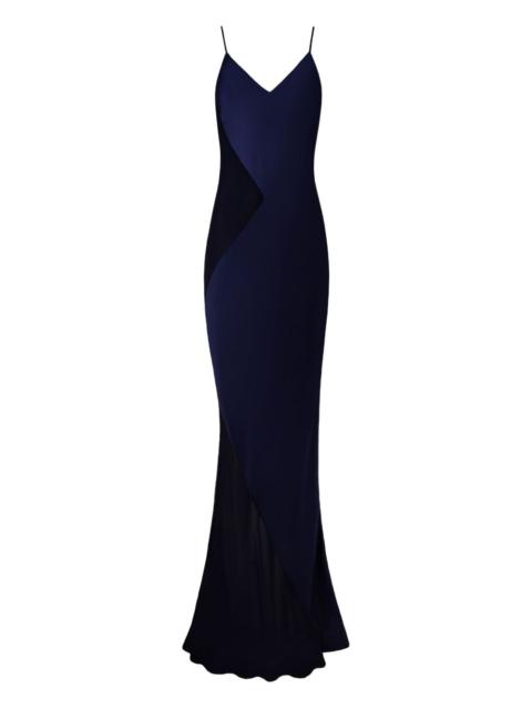 Alejandra Alonso Rojas Diana satin-paneled slip maxi dress