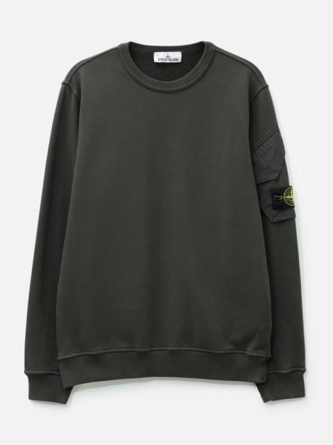 Stone Island BRUSHED ORGANIC COTTON FLEECE CREWNECK SWEATSHIRT