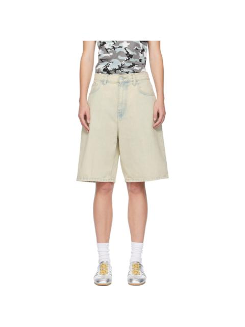 Carhartt WIP Beige Brandon Denim Shorts