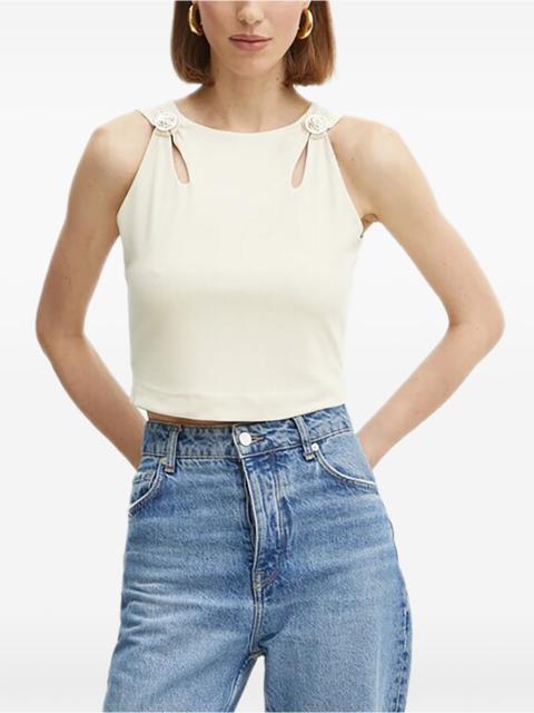 GUESS USA button-embellishment tank top