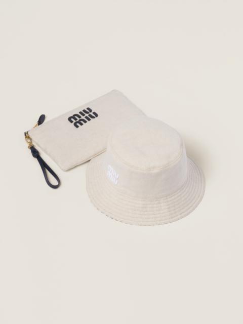 Miu Miu Reversible hat with pouch | REVERSIBLE