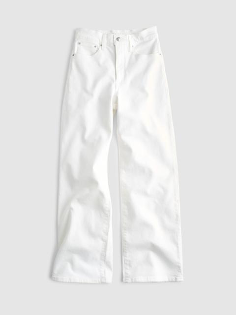 Madewell The Wide-Leg Crop Jean in Super Stretch Denim