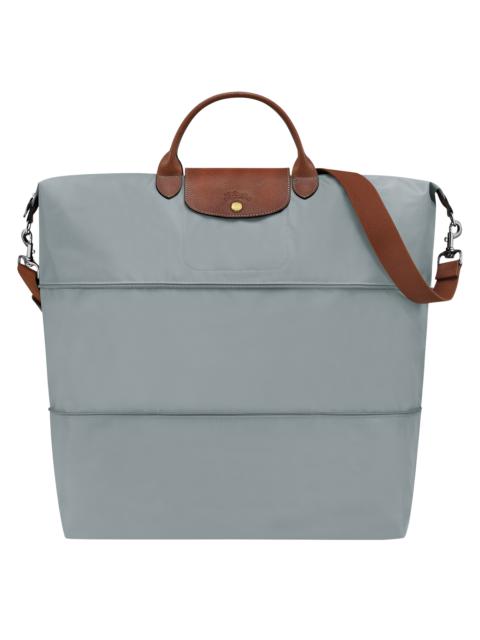 Le Pliage Original Travel bag expandable Steel - Recycled canvas