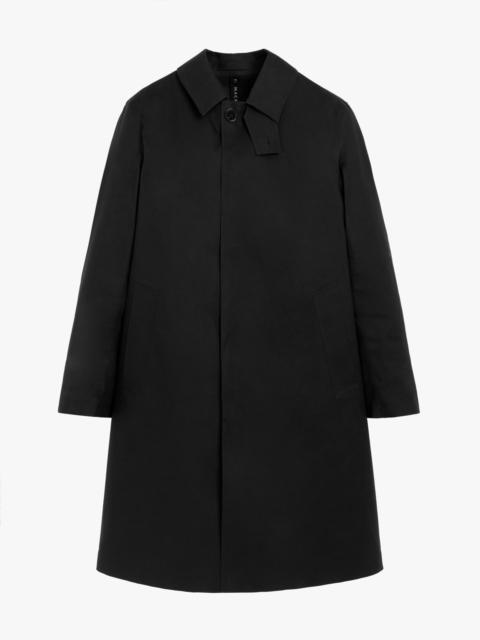 Mackintosh OXFORD BLACK BONDED COTTON 3/4 COAT | GRC-108