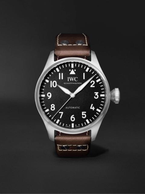 IWC Schaffhausen Big Pilot's Automatic 43mm Stainless Steel and Leather Watch, Ref. No. IW329301