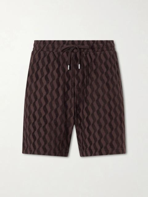 FRESCOBOL CARIOCA Augusto Cotton and Linen-Blend Jacquard Terry Shorts