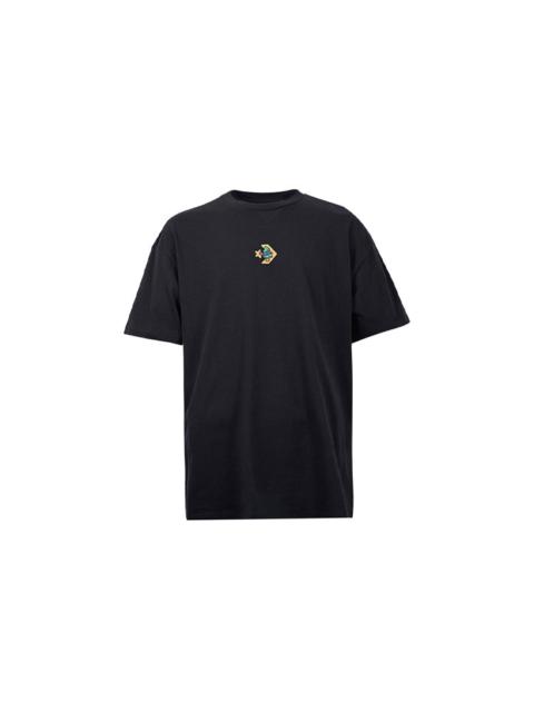 Converse Men's Converse Funny Cartoon Printing Pattern Breathable Sports Short Sleeve Black 10022785-A03