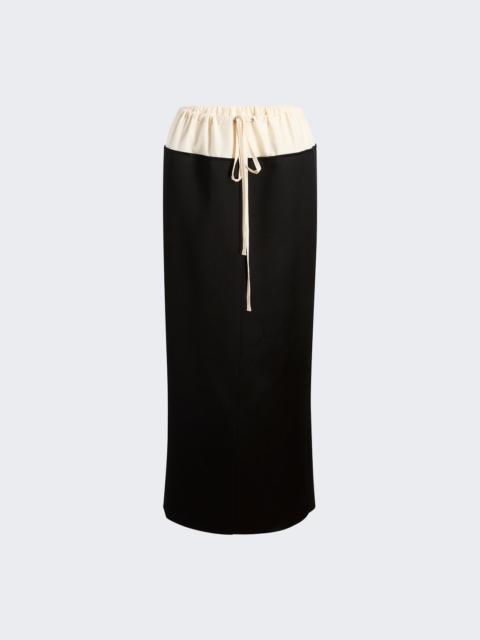 KHAITE Chet Skirt Black And Cream