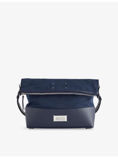Maison Margiela 5AC Medium Woven And Leather Hobo Bag